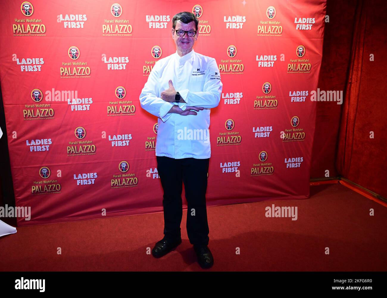 Stuttgart, Germany. 17th Nov, 2022. Former 3-star chef Harald Wohlfahrt, pictured at the premiere of the Palazzo dinner show in Stuttgart. Credit: Bernd Weißbrod/dpa/Alamy Live News Stock Photo