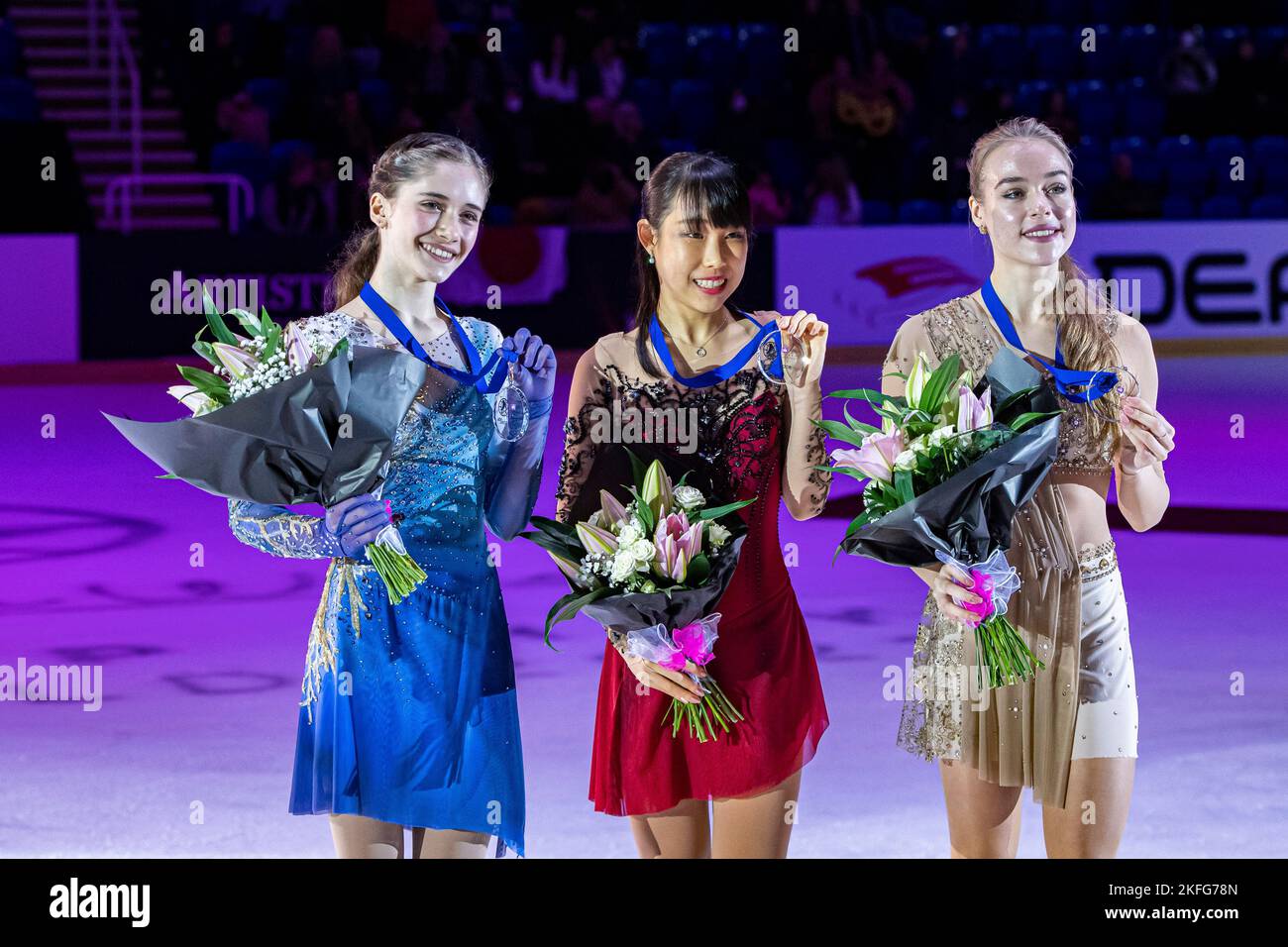 SHEFFIELD, Sheffield. 13th, Nov 2022. Isabeau Levito (USA), Mai Mihara