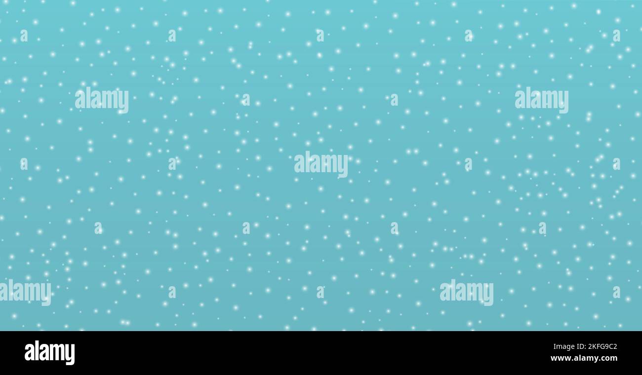 White falling snow on transparent background Stock Vector