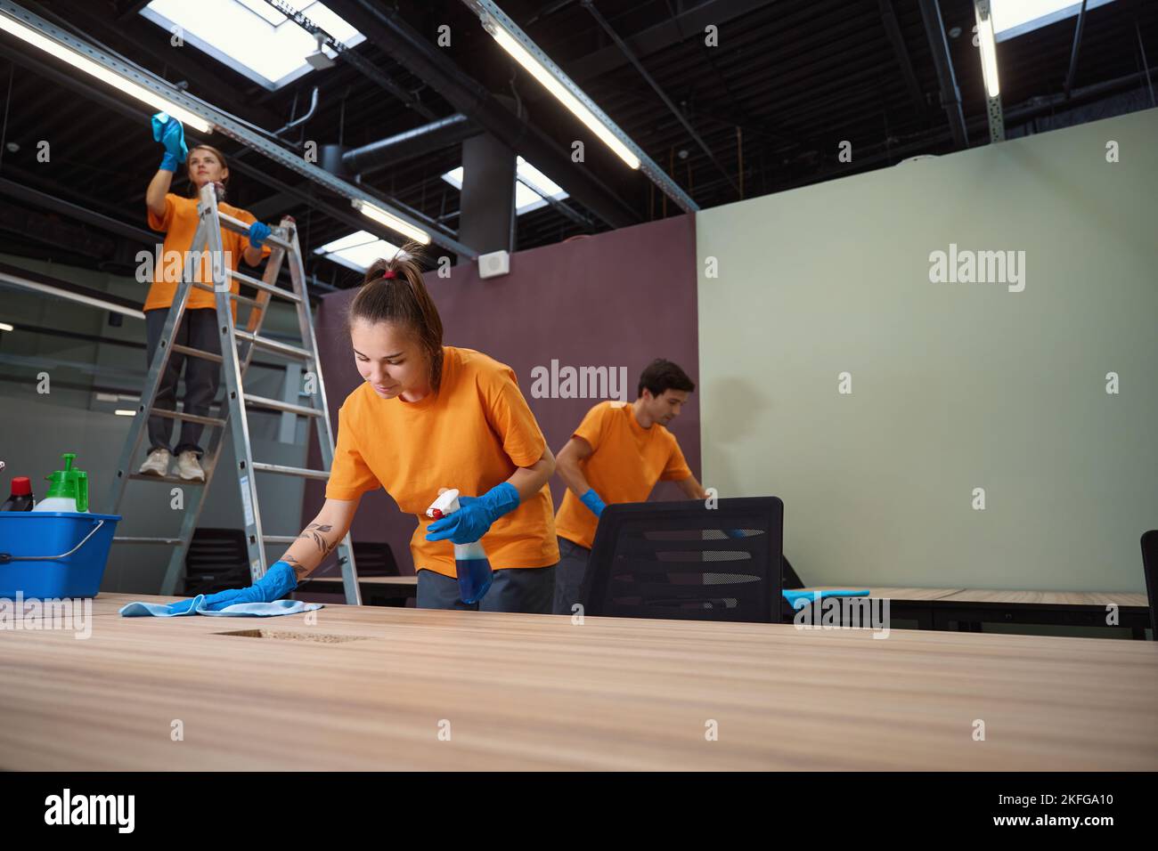Team professional janitors supplies hi-res stock photography and images ...