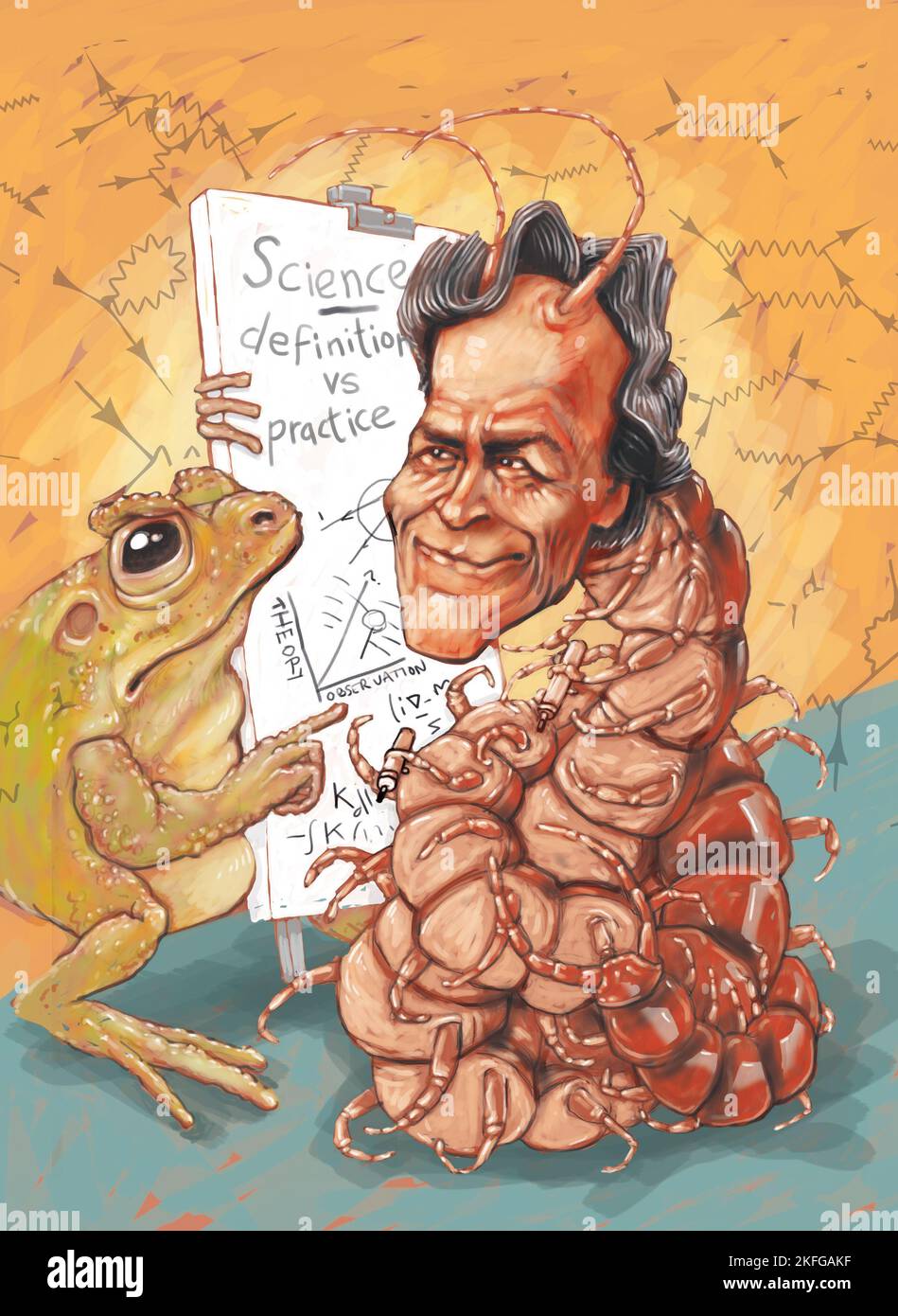 Funny concept art, physicist Richard Feynman said asking what is 