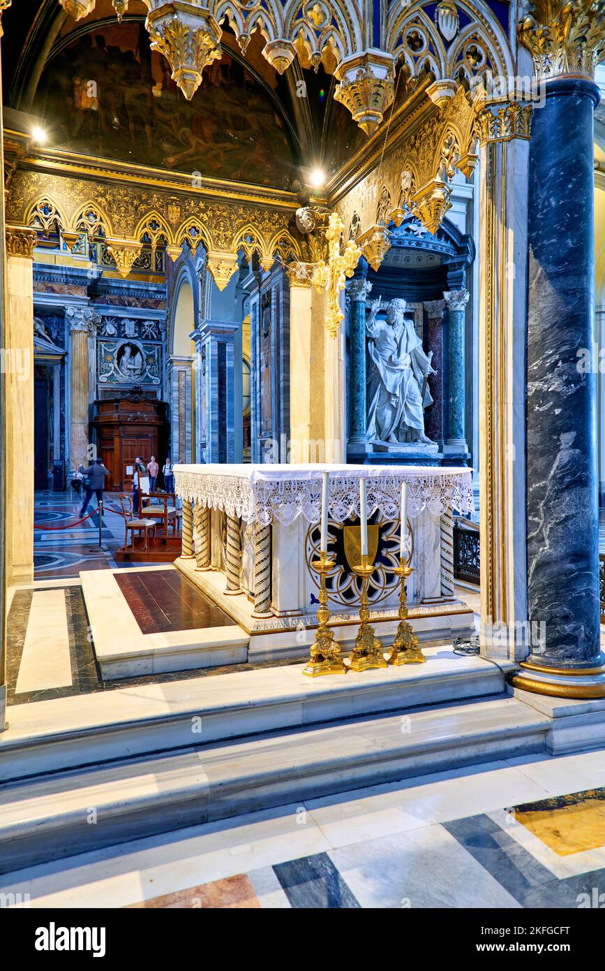 Rome Lazio Italy. The Archbasilica Cathedral of the Most Holy Savior ...