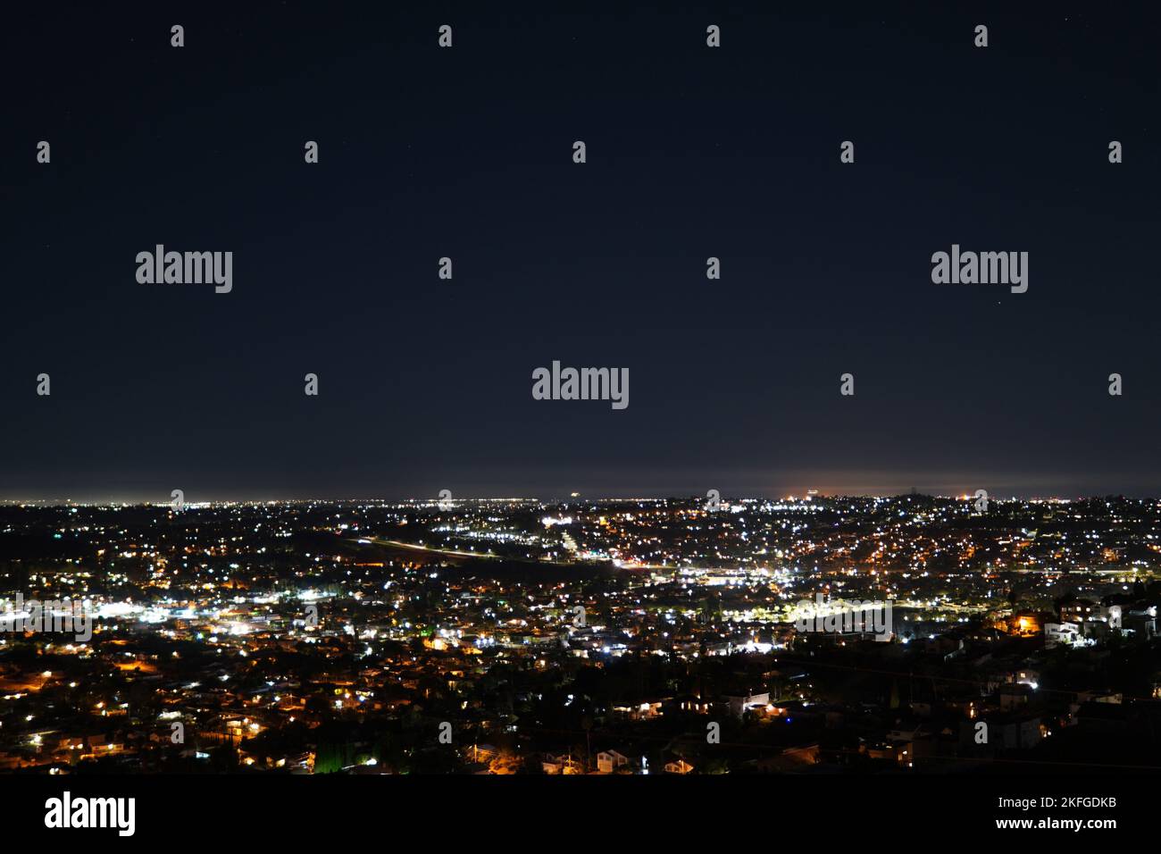 Aerial night view san diego hi-res stock photography and images - Alamy
