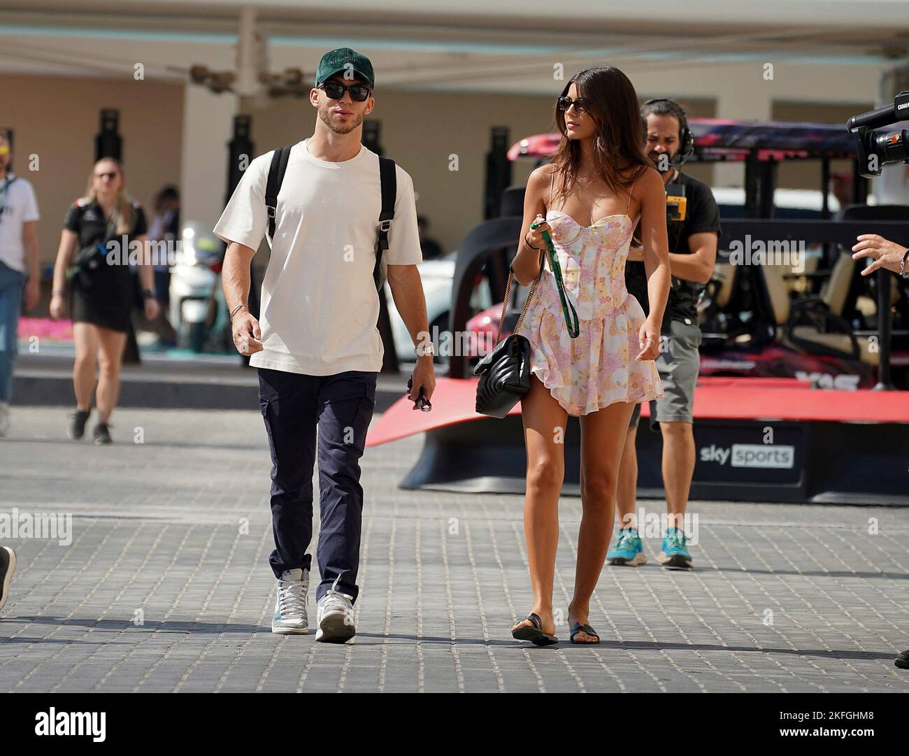 Pierre gasly and his girlfriend francisca cerqueira gomes hires stock photography and images