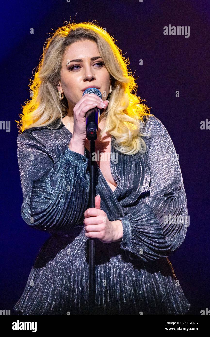 Lisa Vol performing during The Great Eurovision Song Contest concert