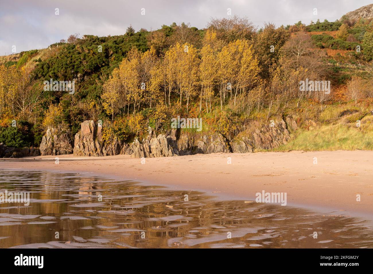 Gairloch beach on the Atlantic coast of northwest Scotland Stock Photo