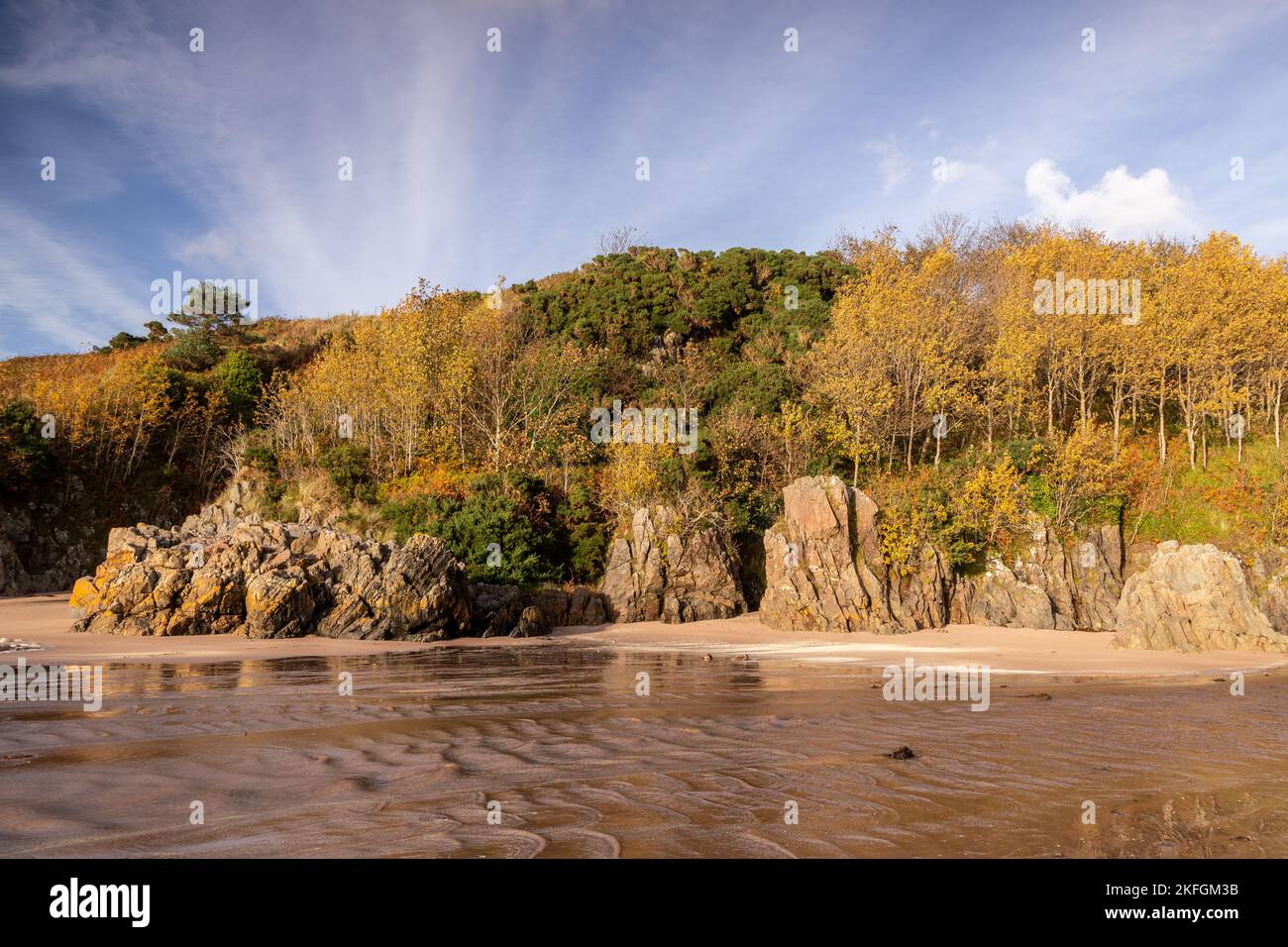 Gairloch beach on the Atlantic coast of northwest Scotland Stock Photo