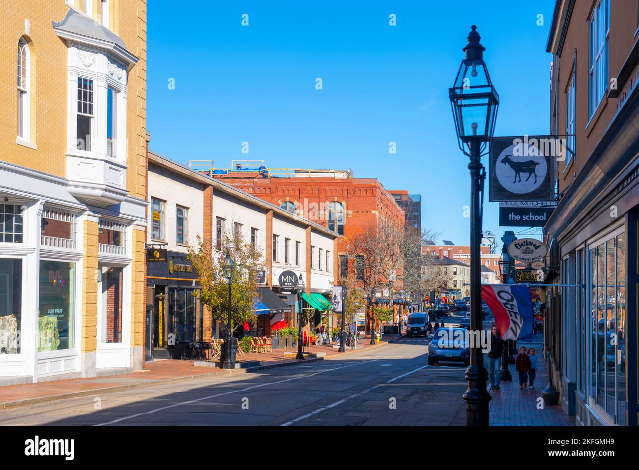 Historic commercial building on Congress Street at Middle Street in