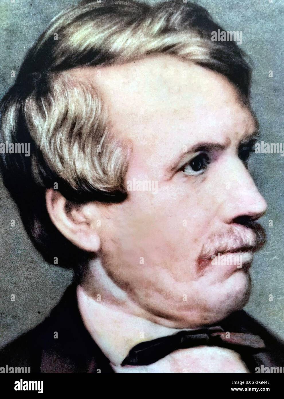 DAVID LIVINGSTONE (1813-1873) Scottish medical missionary about 1855 Stock Photo