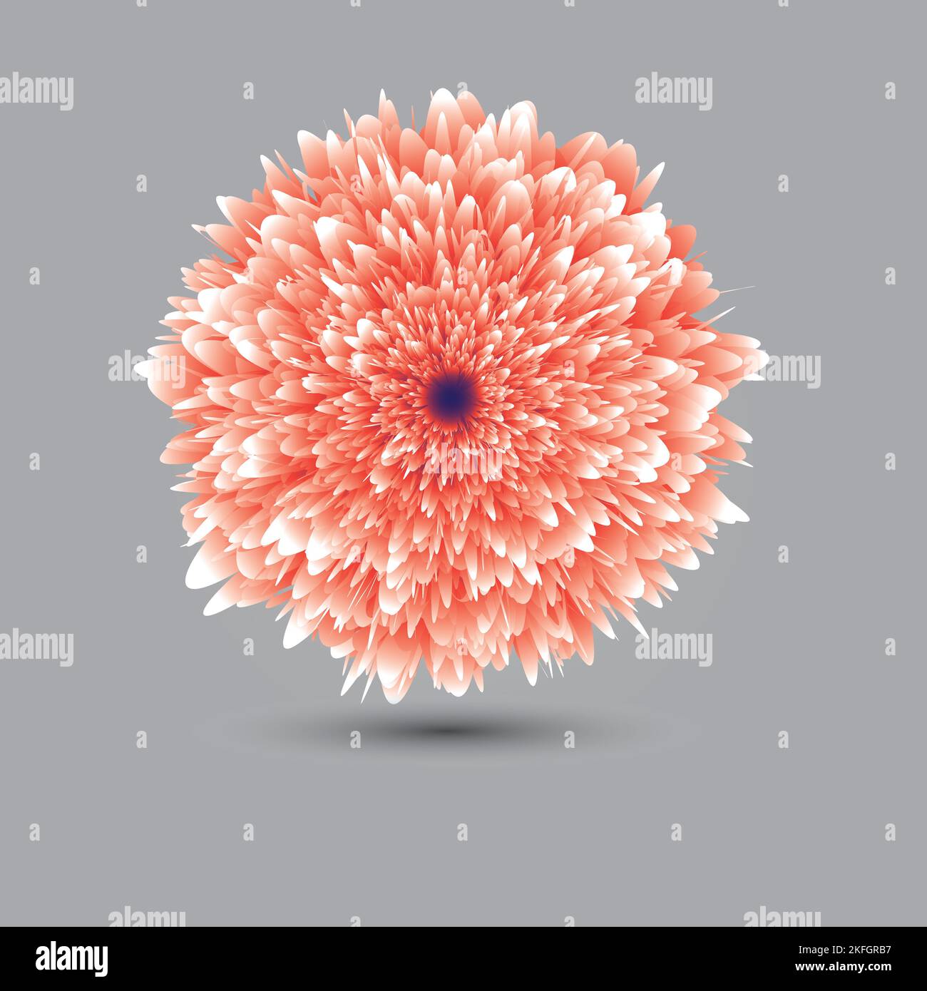 flower design adobe illustrator tutorial Stock Vector