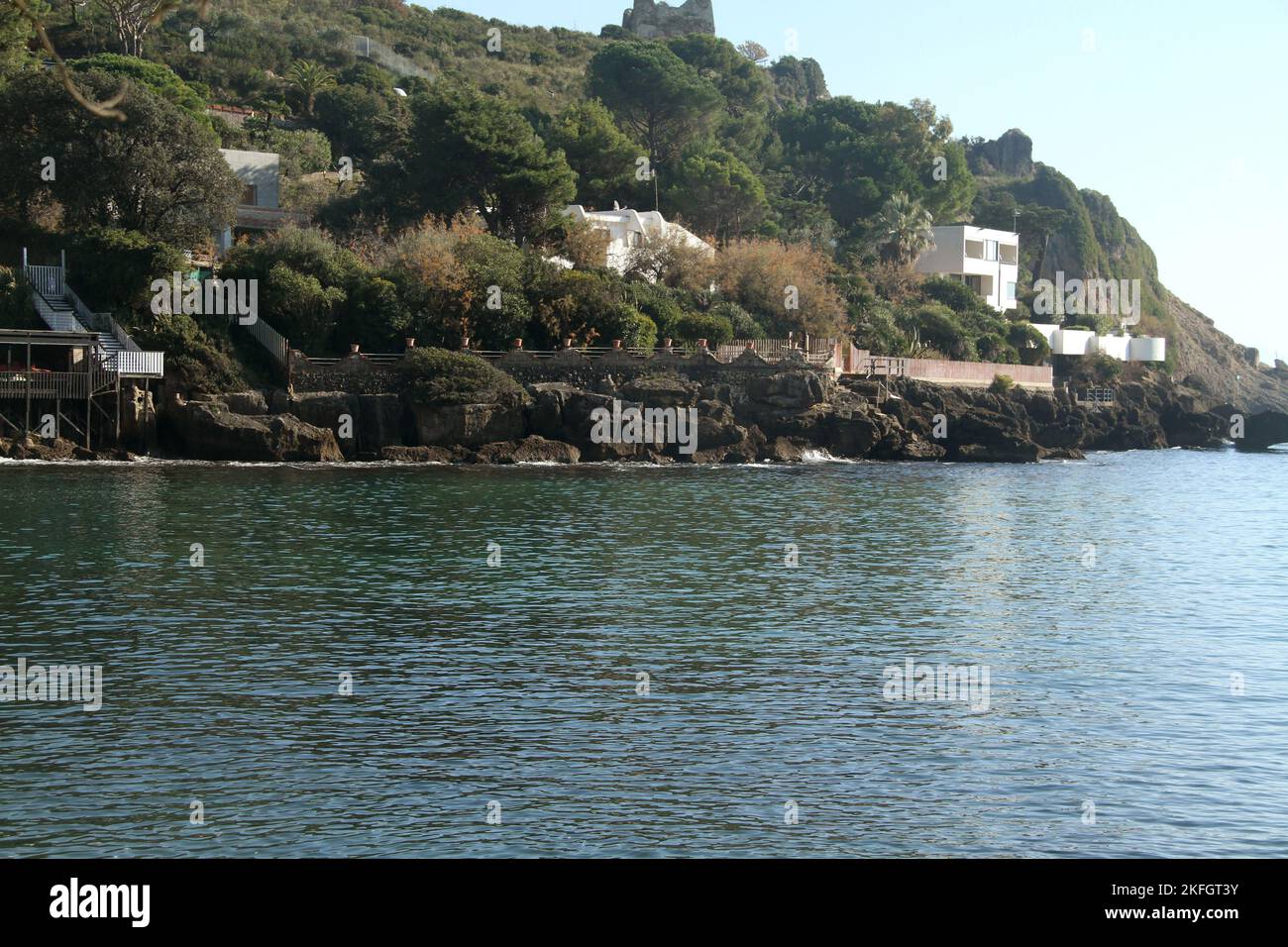 Houses by the sea in Minturno, Italy Stock Photo Alamy
