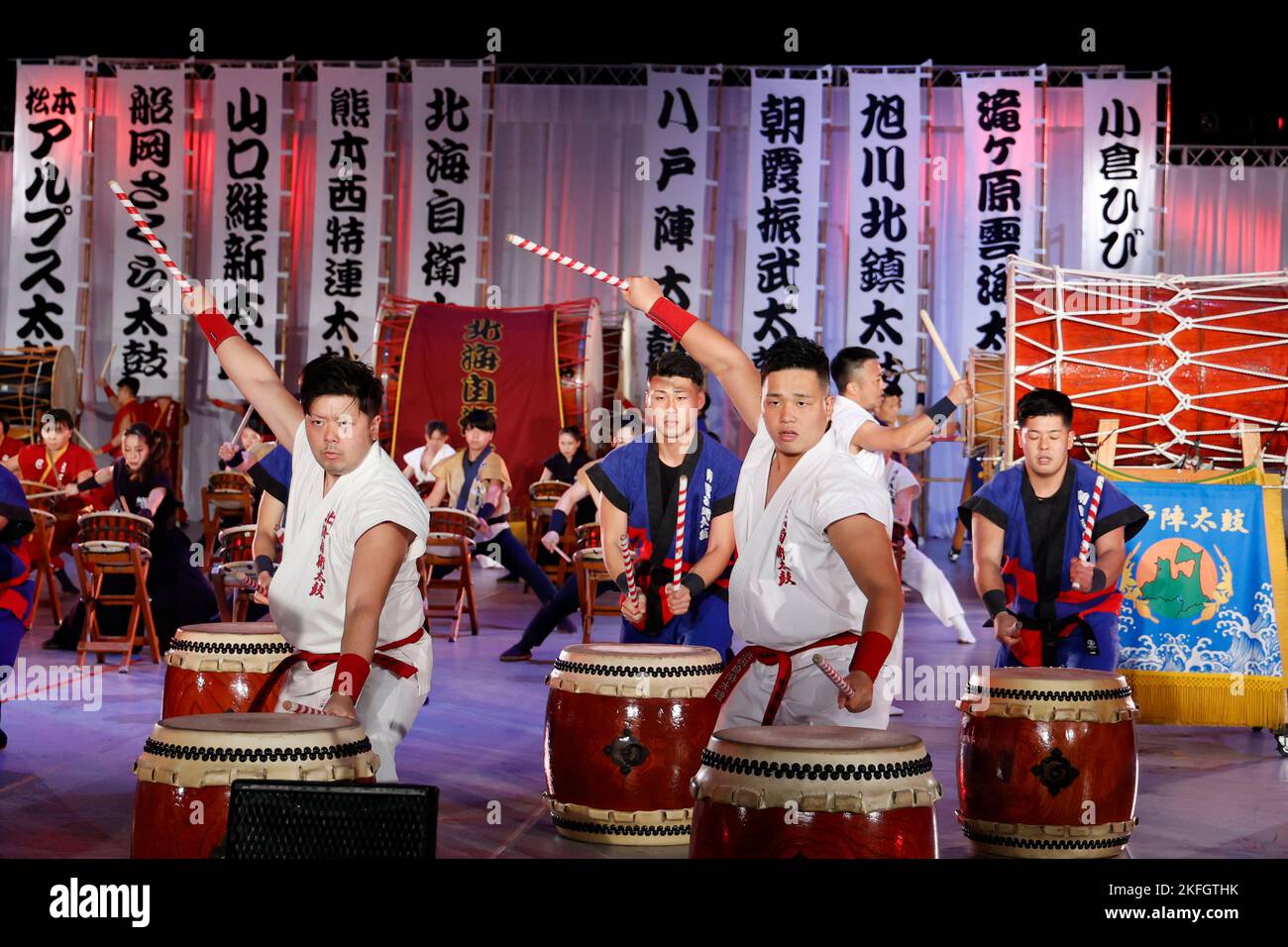Tokyo, Japan. 18th Nov, 2022. The JSDF's JIEI-TAIKO (Japanese Drum ...