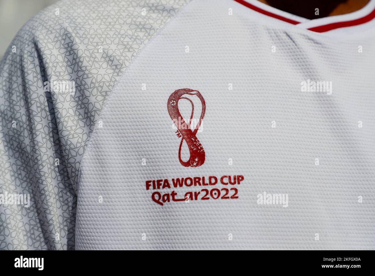 Qatar, UAE. 18th Nov, 2022. FIFA World Cup Football, Pre-Games General  Views; Qatar World Cup 2022 shirt Credit: Action Plus Sports/Alamy Live  News Stock Photo - Alamy