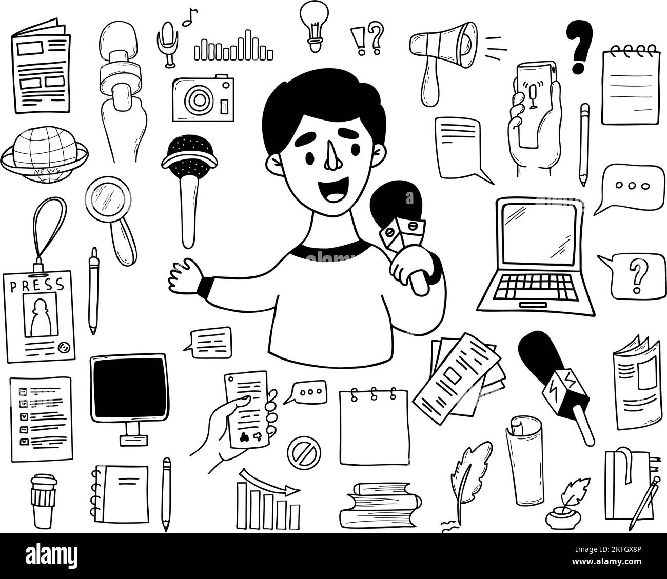 Author and tv presenter Stock Vector Images - Alamy 