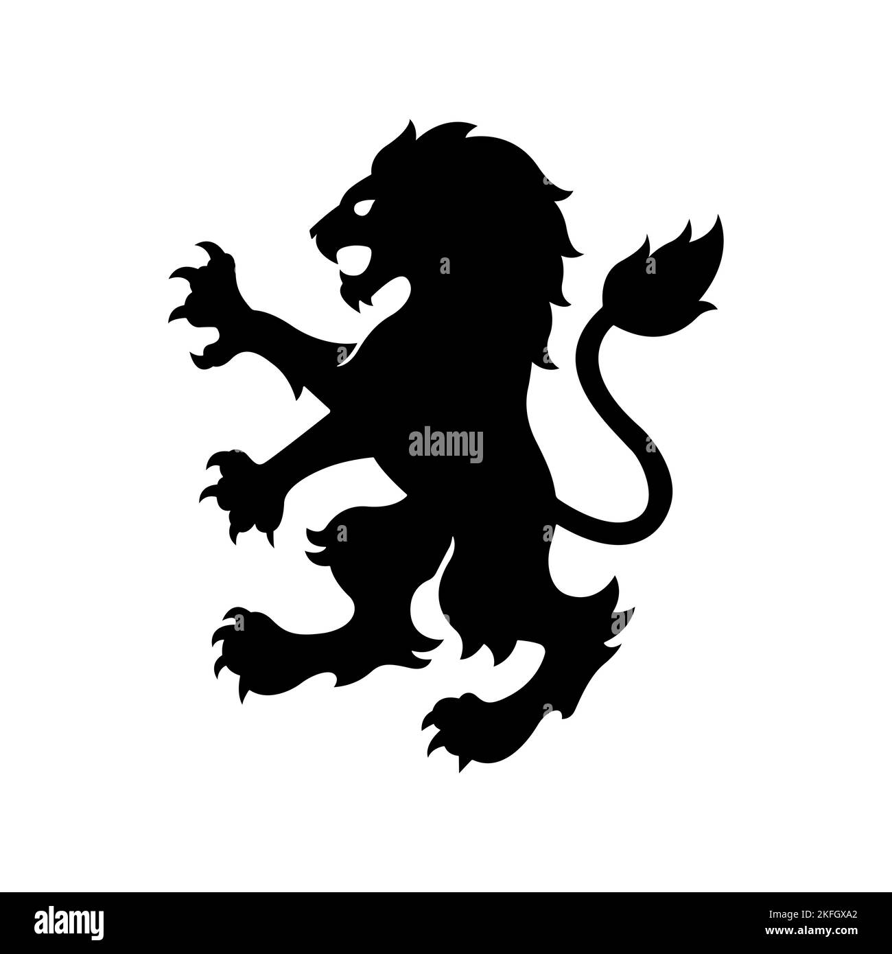 A vector design of the British Lion symbol isolated on a white background Stock Vector Image
