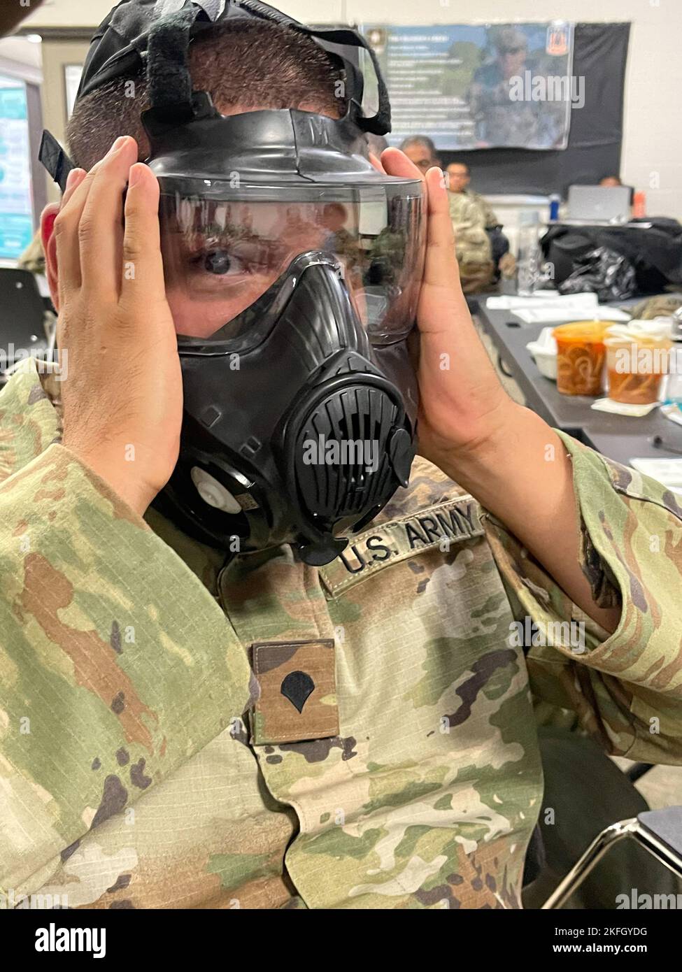 U S Army Spc Jorge Reyes With The 982nd Combat Camera Company 