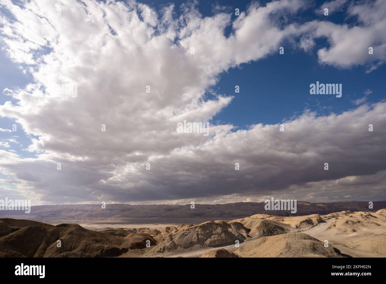 Clouds in the Judean desert Stock Photo