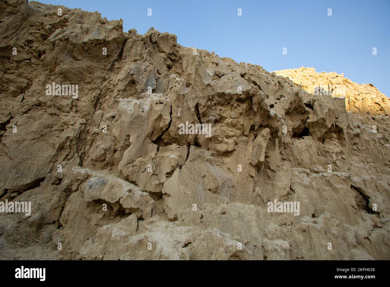 Mount Sodom  The mountain is a home to one of the rarest phenomenons on the planet: Stock Photo