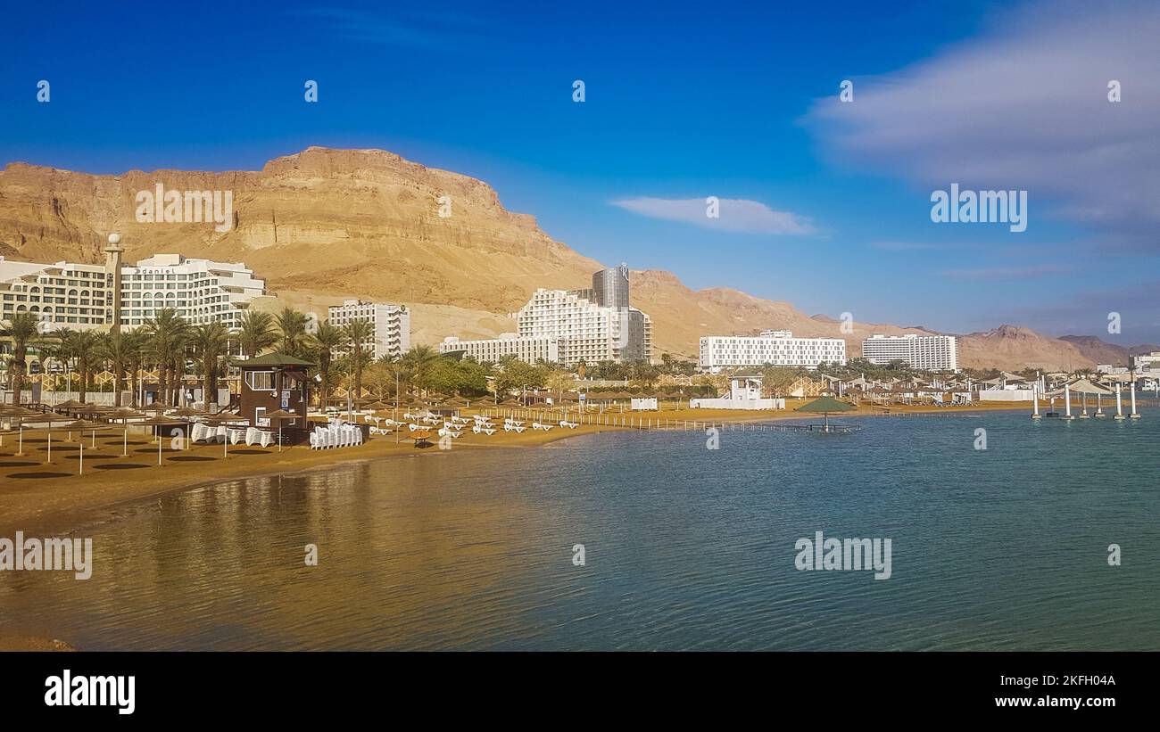 hotels in the  Dead Sea Israel Stock Photo