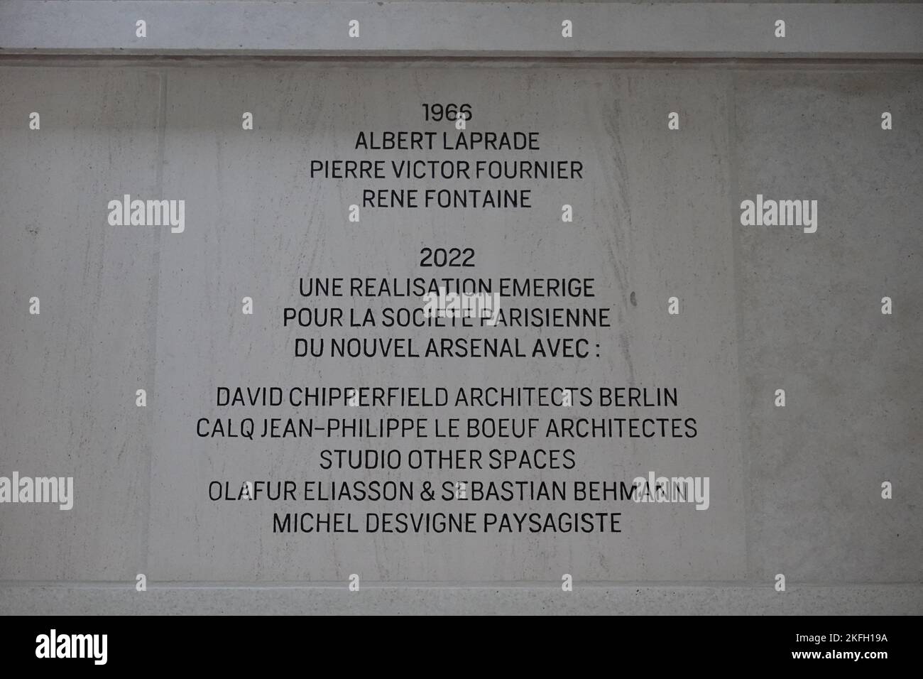 Paris, Morland Mixité Capitale (La Félicité), David Chipperfield Architects, Umbau eines früheren Bürogebäudes // Paris, Morland Mixité Capitale (La F Stock Photo