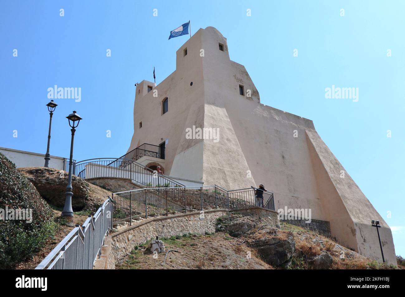 Sperlonga - Torre Truglia in Via del Porto Stock Photo