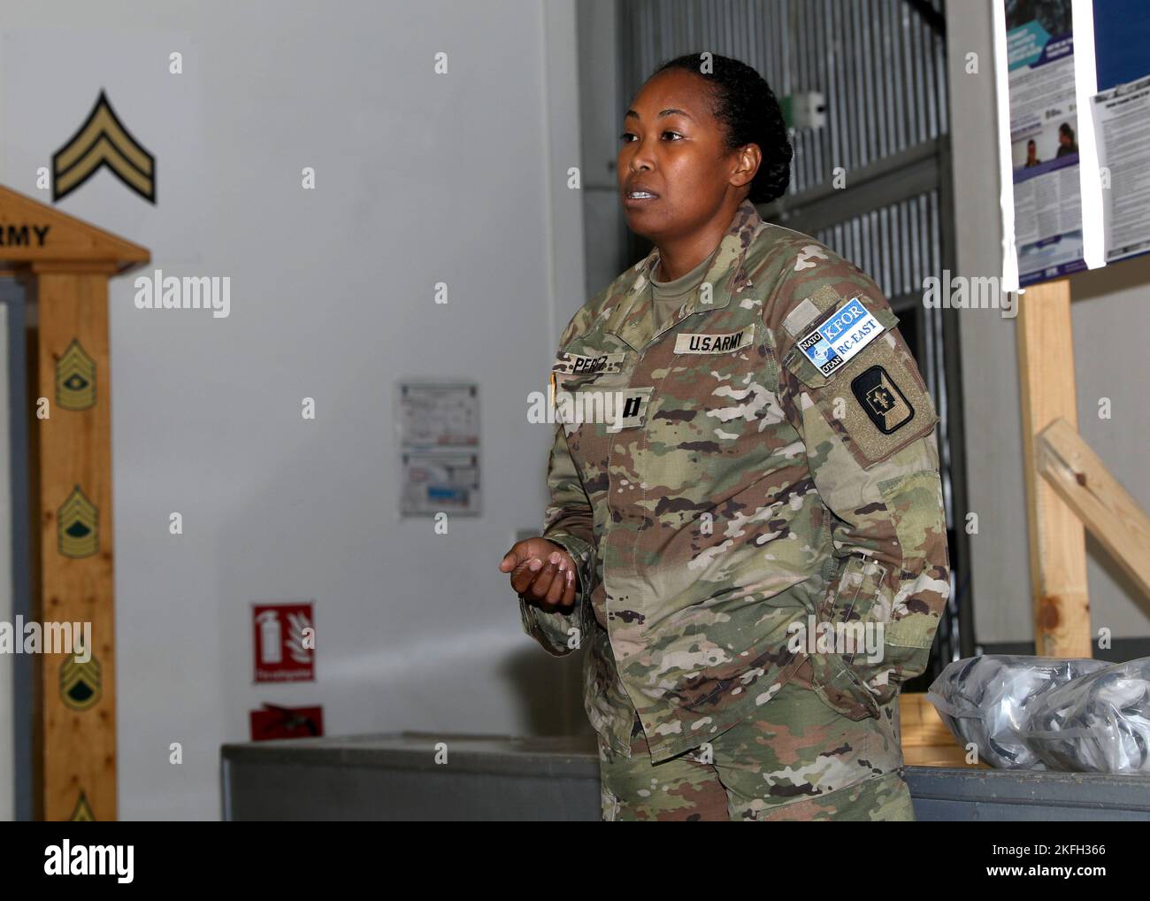 CAMP BONDSTEEL, Kosovo – U.S. Army Capt. SarahLouise Perez, the ...