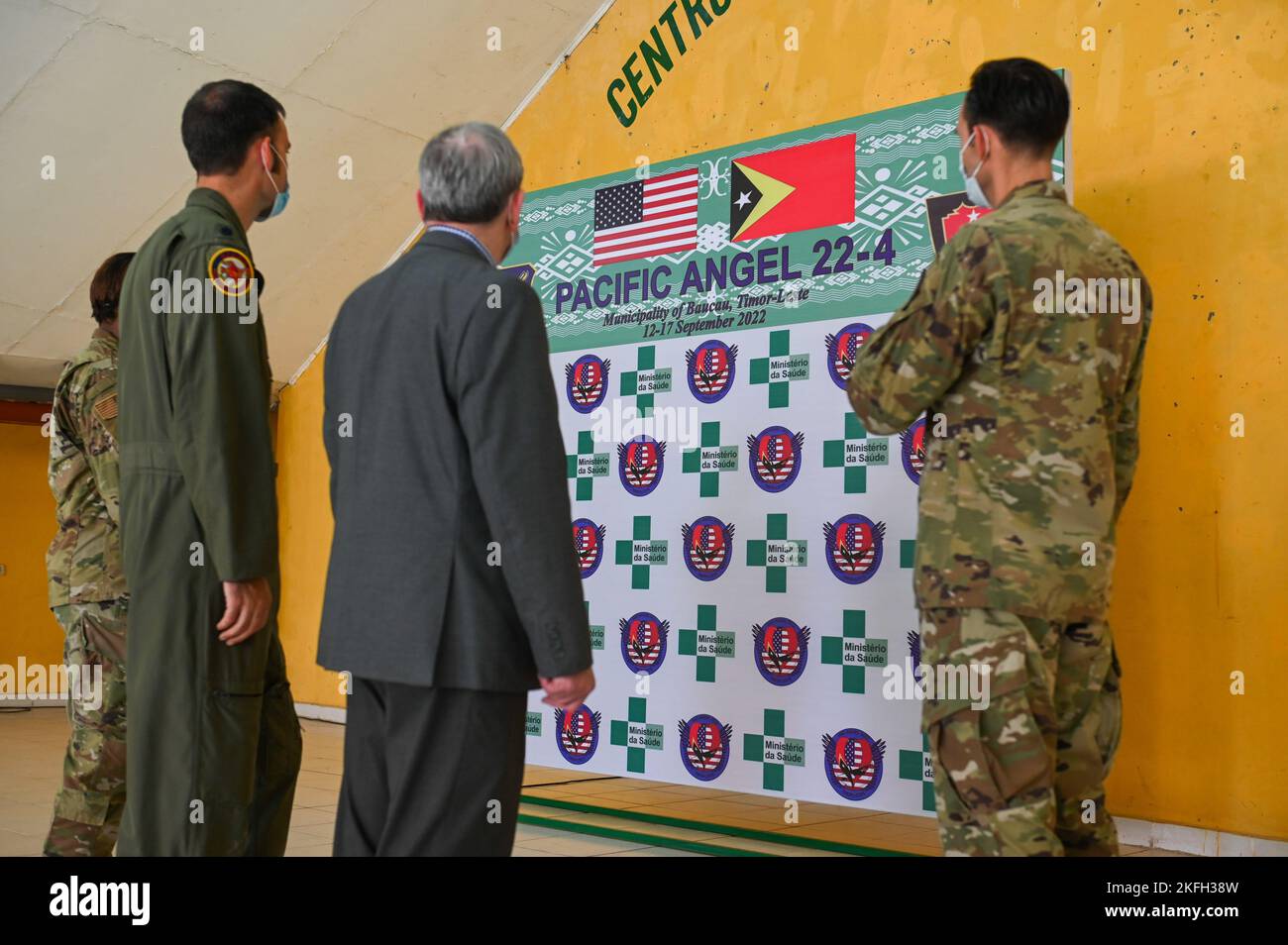 U.S. Air Force Lt. Col. Ian Friel, mission commander and U.S. Air Force ...