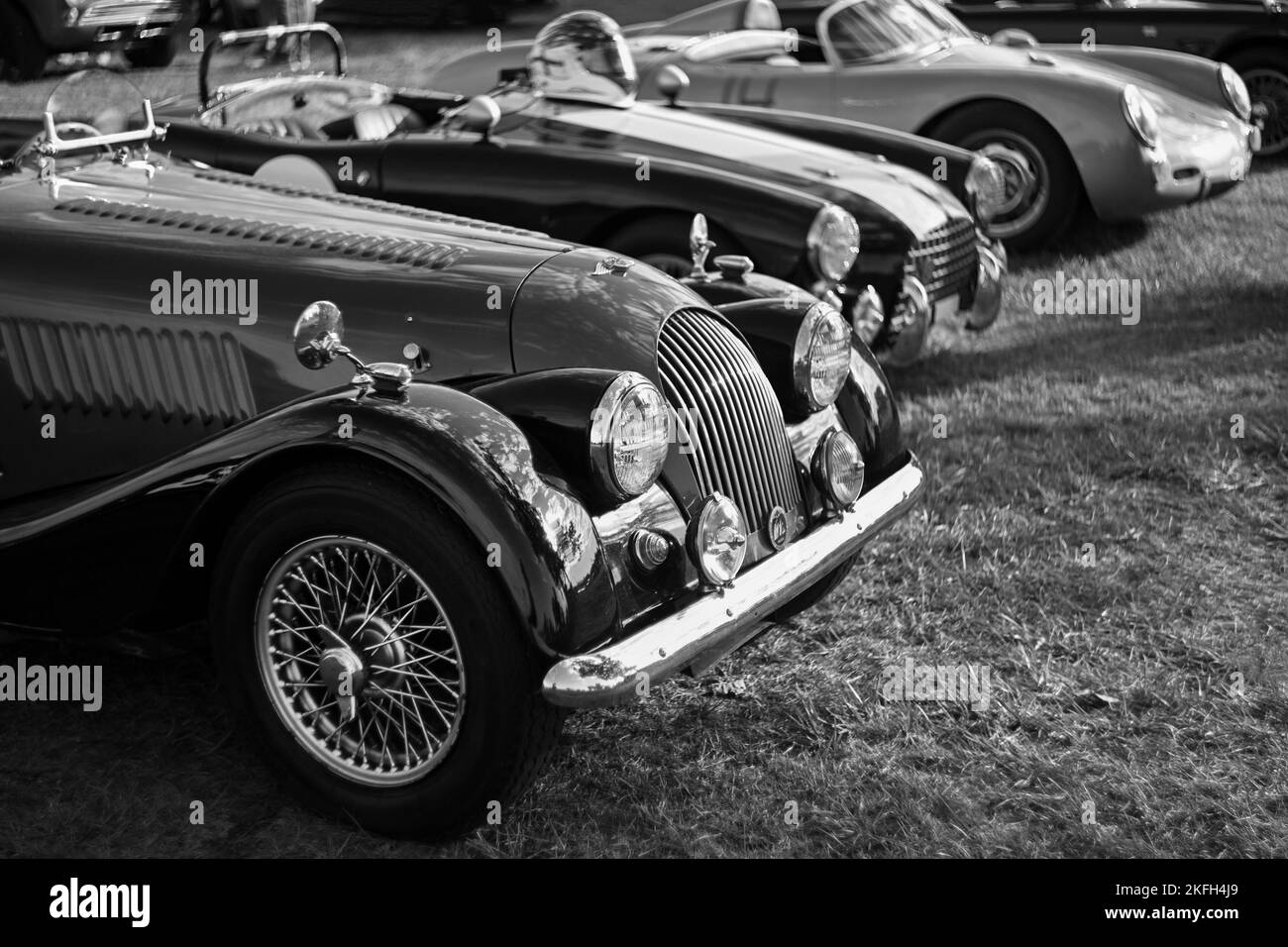 Old vintage vehicles Black and White Stock Photos & Images - Alamy