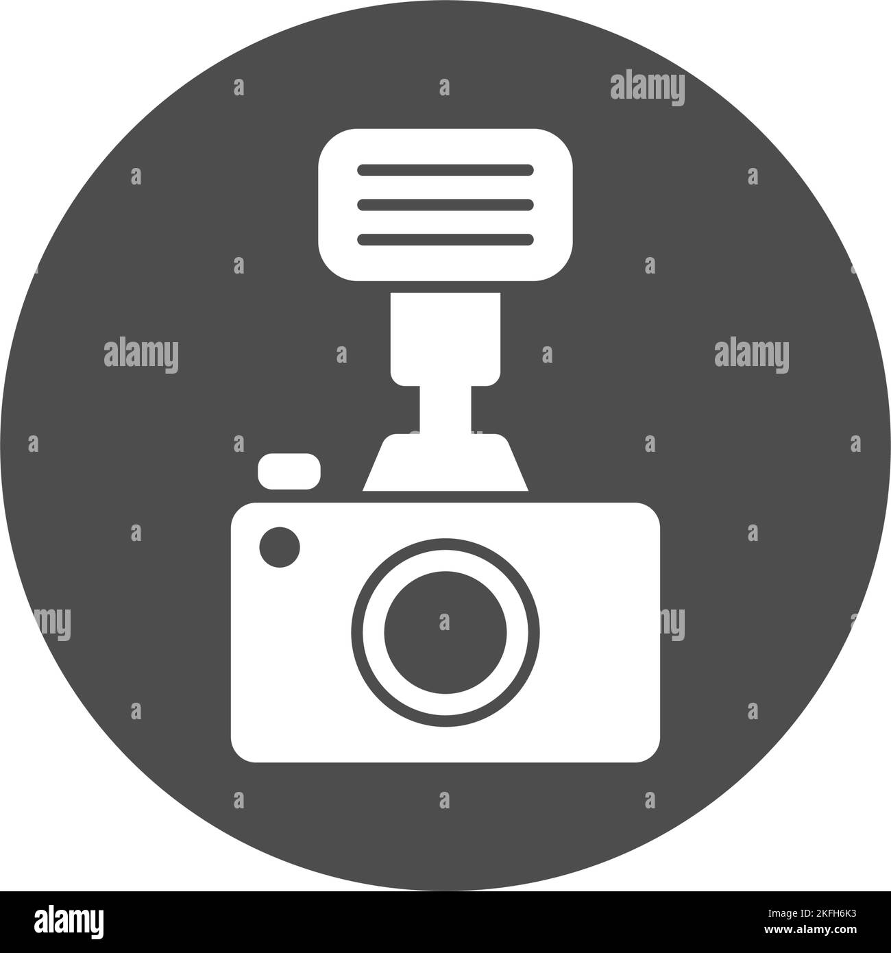 A video camera icon isolated on a white background - concept of videography and online content Stock Vector