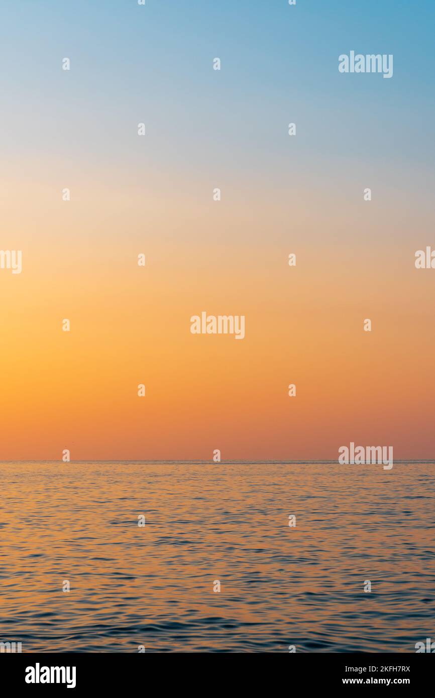 Purple sunset over the Black Sea, Batumi beach. Georgia Stock Photo - Alamy