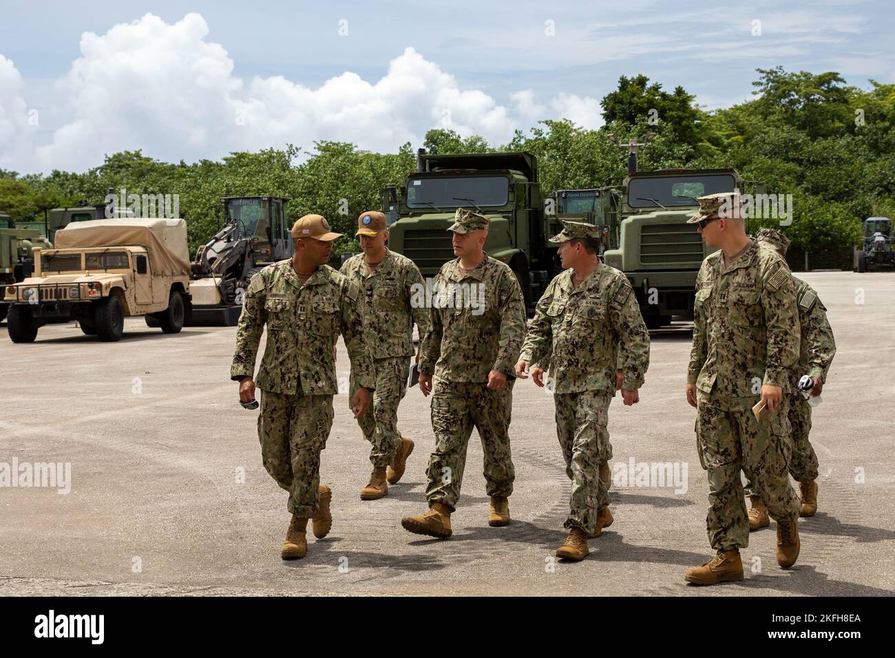 SANTA RITA, Guam (Sept. 16, 2002) Rear Adm. Bradley Andros and Force