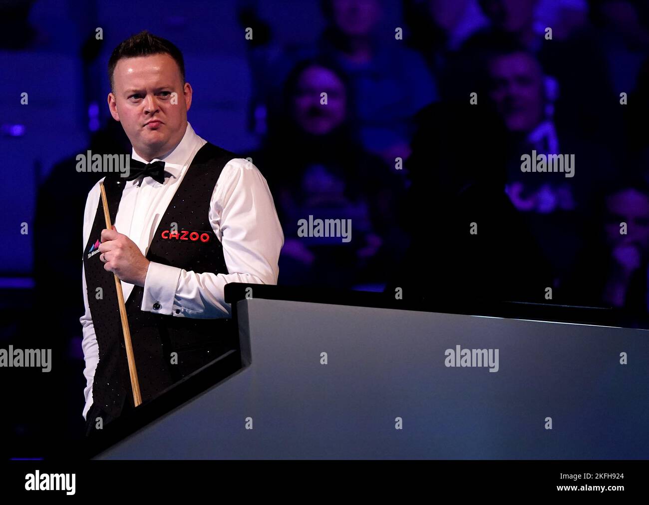 Shaun Murphy ahead of his match against Jack Lisowski during day seven