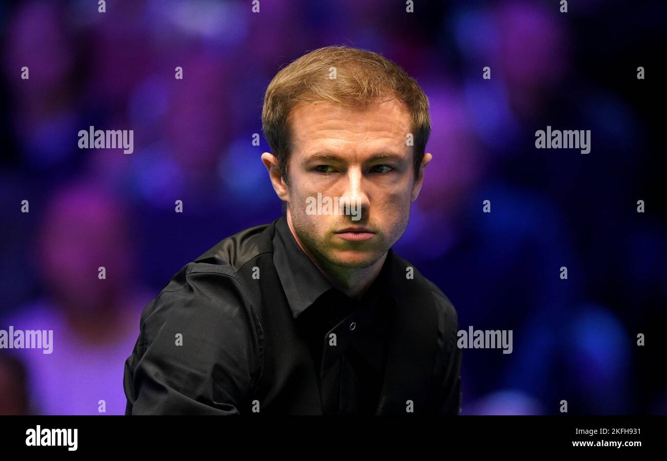 Jack Lisowski during his match against Shaun Murphy during day seven of