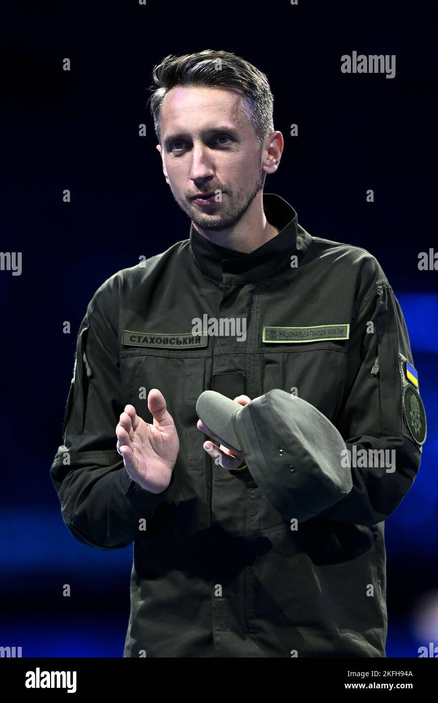 Turin, Italy. 18 November 2022. Sergiy Stakhovsky during day six of the