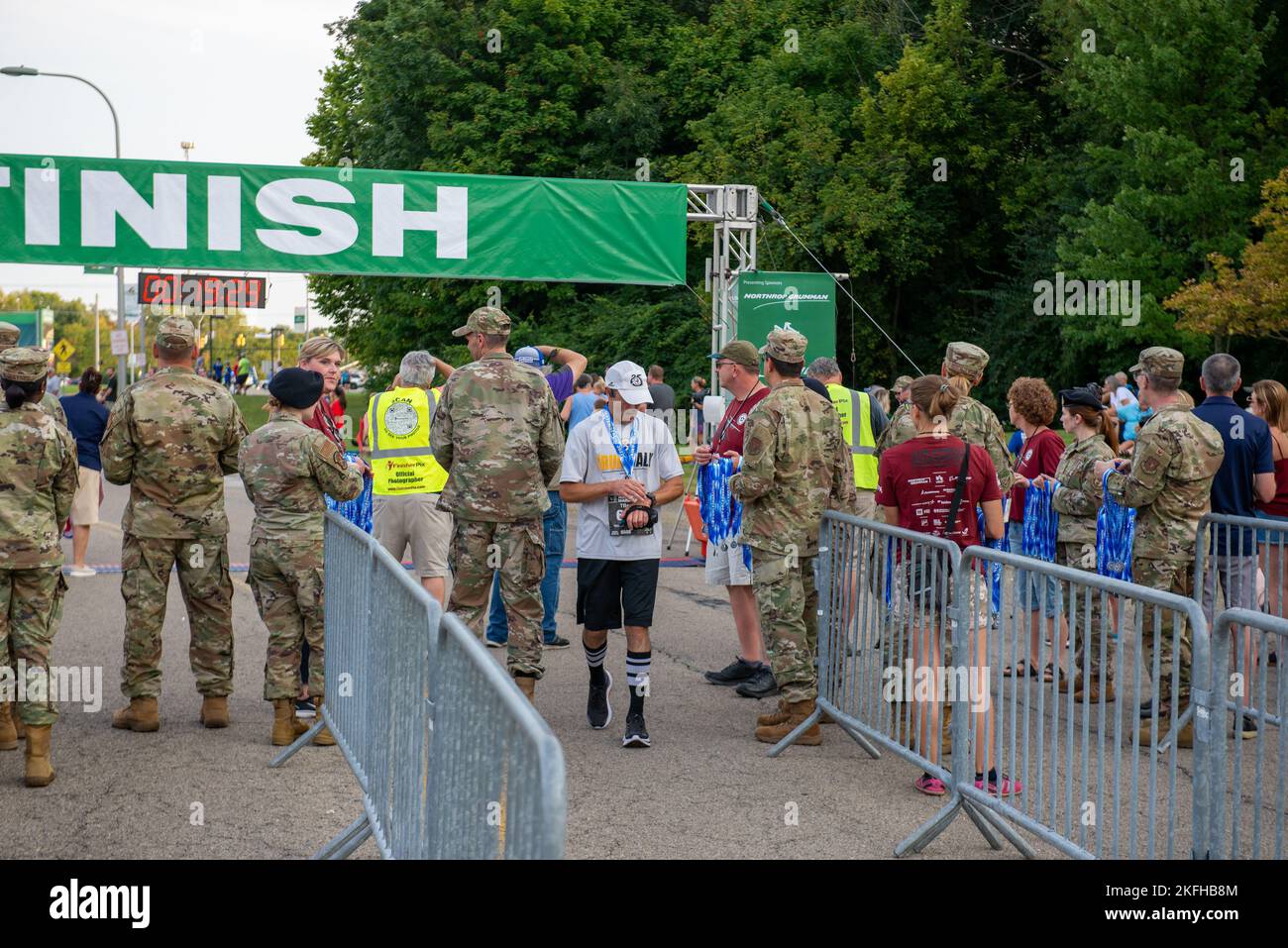 Runners participate in the 2022 Air Force Marathon 5K event at the