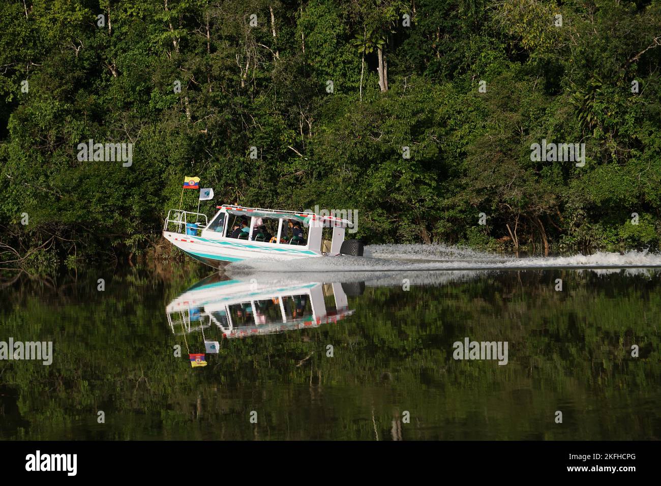 A panoramic view of the Vaupes river in Colombia Stock Photo