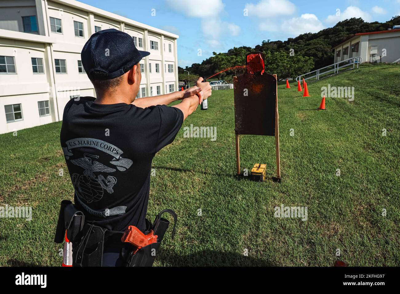 A Japanese Security Guard with Provost Marshal’s Office, Headquarters ...