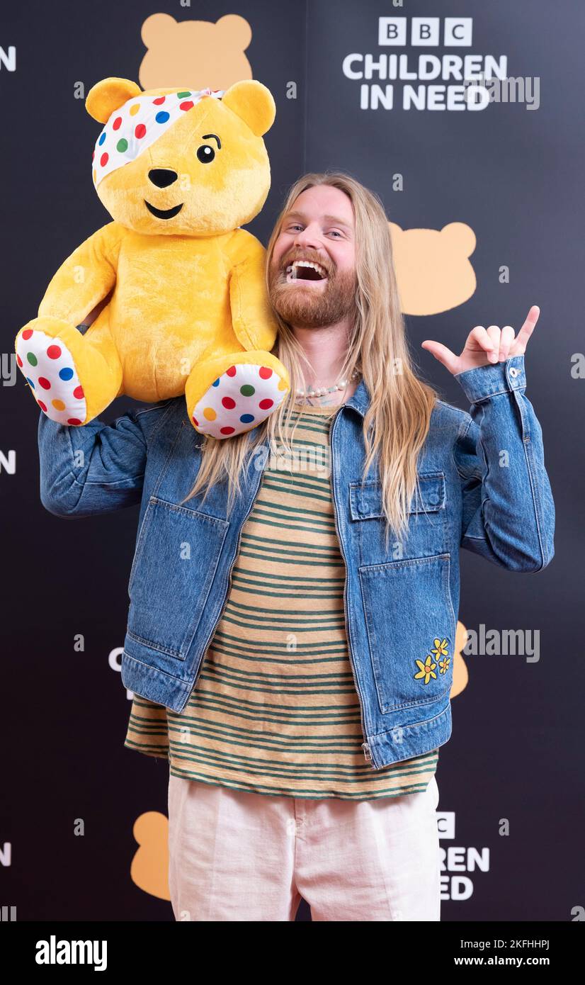 Sam Ryder at the BBC Children In Need telethon at BBC Studios in Salford. Picture date: Friday November 18, 2022. Stock Photo