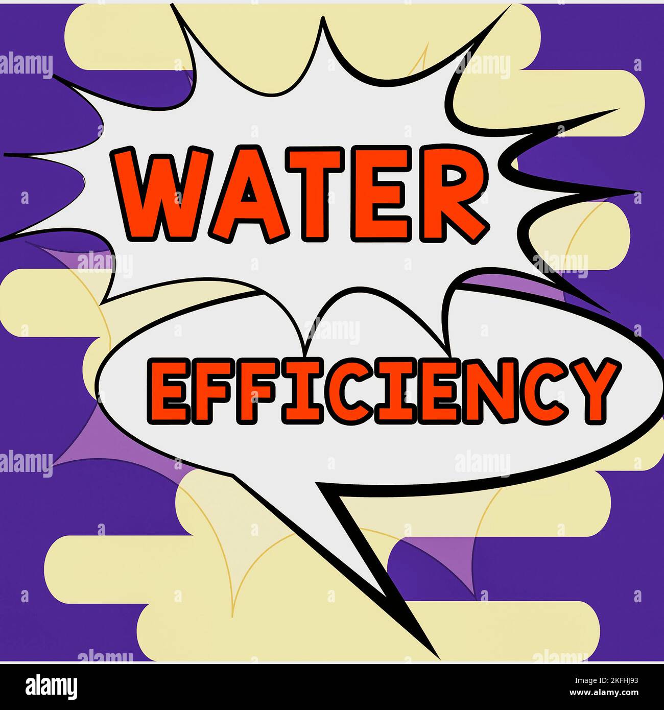Water Usage Text Text caption presenting Water Efficiency, Business overview reduce ...