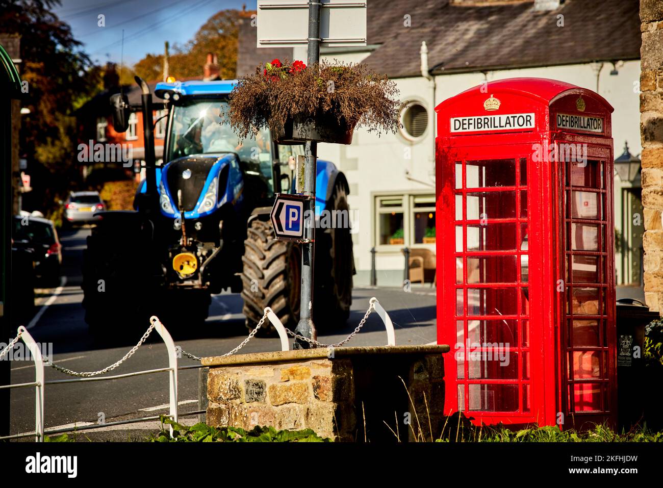 Waddington village, north-west of Clitheroe in the Ribble Valley, Lancashire, England Stock Photo