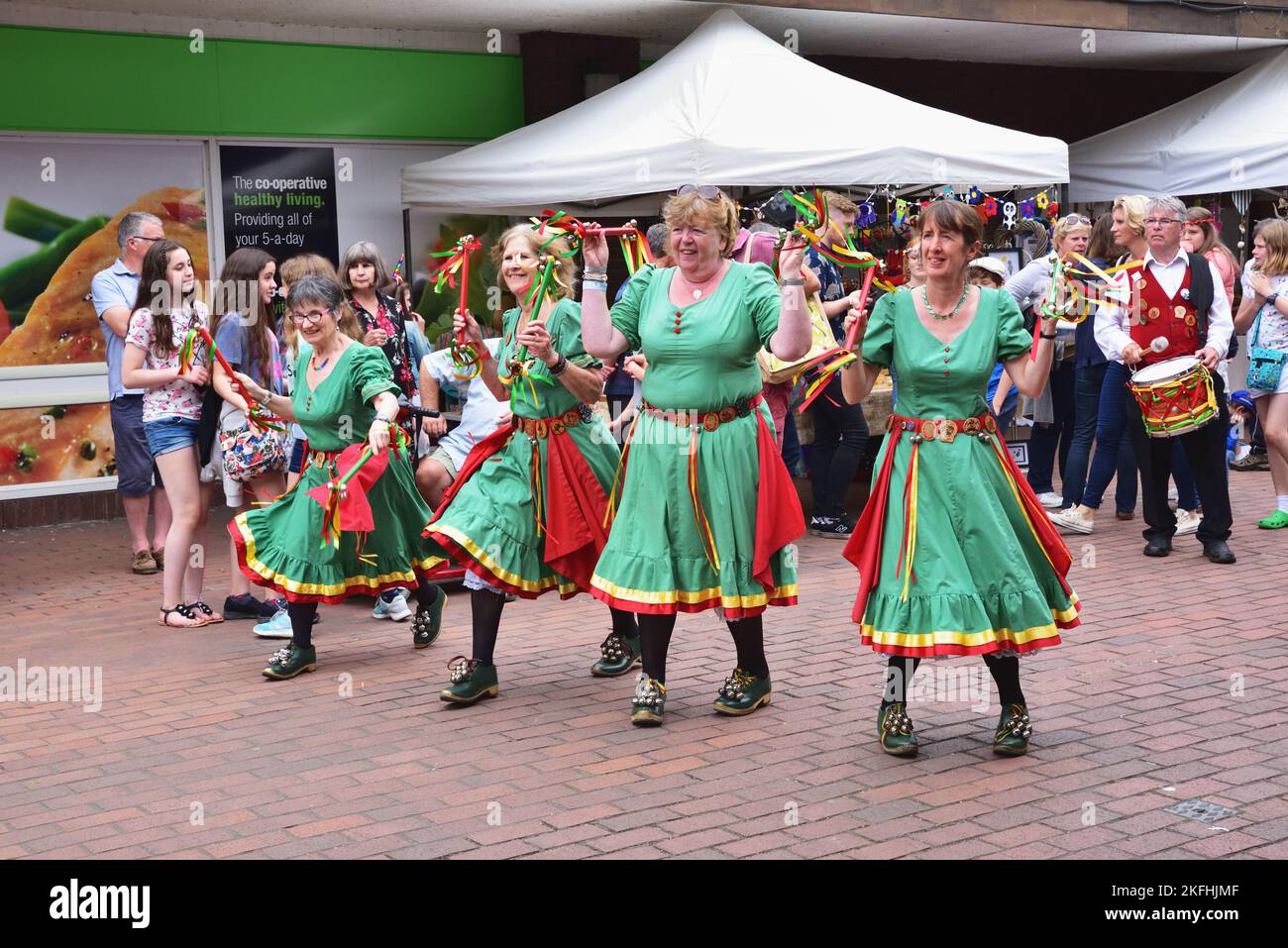 Oyster Girls, a dance team from the Isle of Wight, performing North