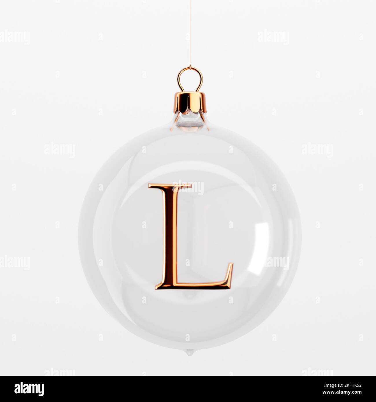 https://c8.alamy.com/comp/2KFHK52/glass-festive-christmas-hanging-baubles-with-gold-letter-l-3d-rendering-2KFHK52.jpg