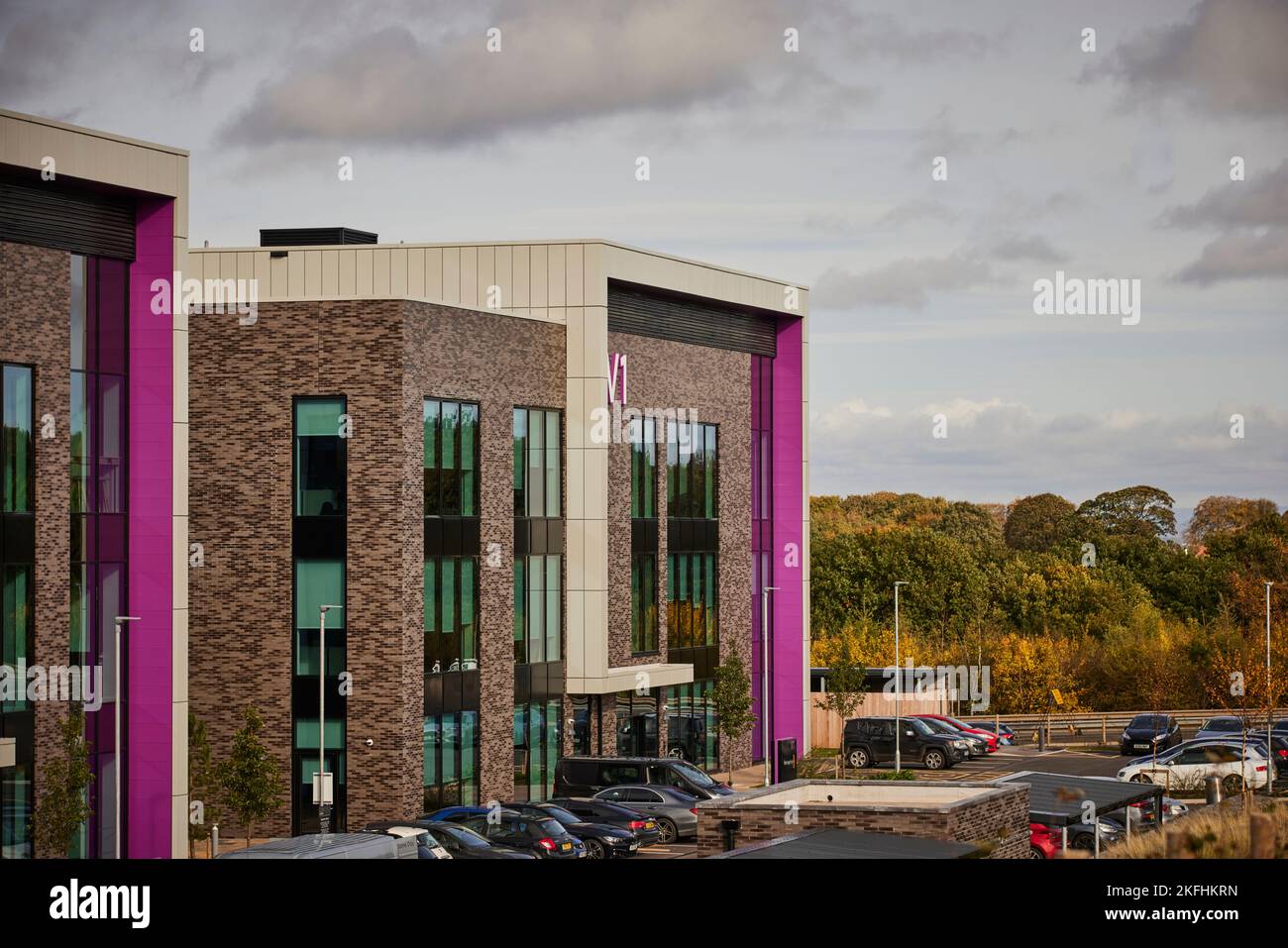 Sci-Tech Daresbury Enterprise Zone  V1 V2 V3 offices Stock Photo