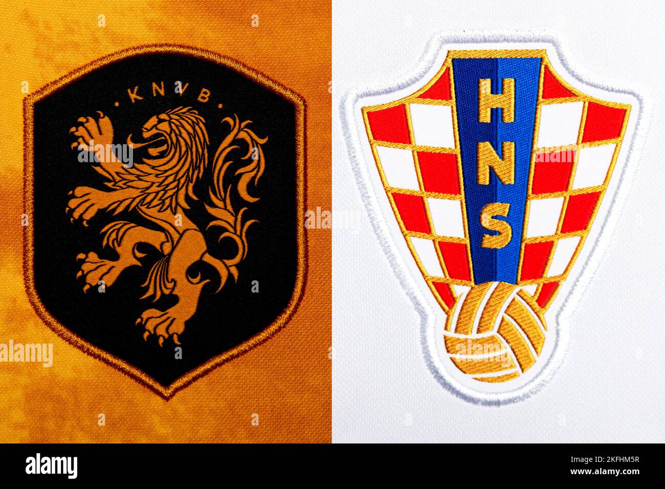 Knvb Holland Club Soccer Crest Shield Patch