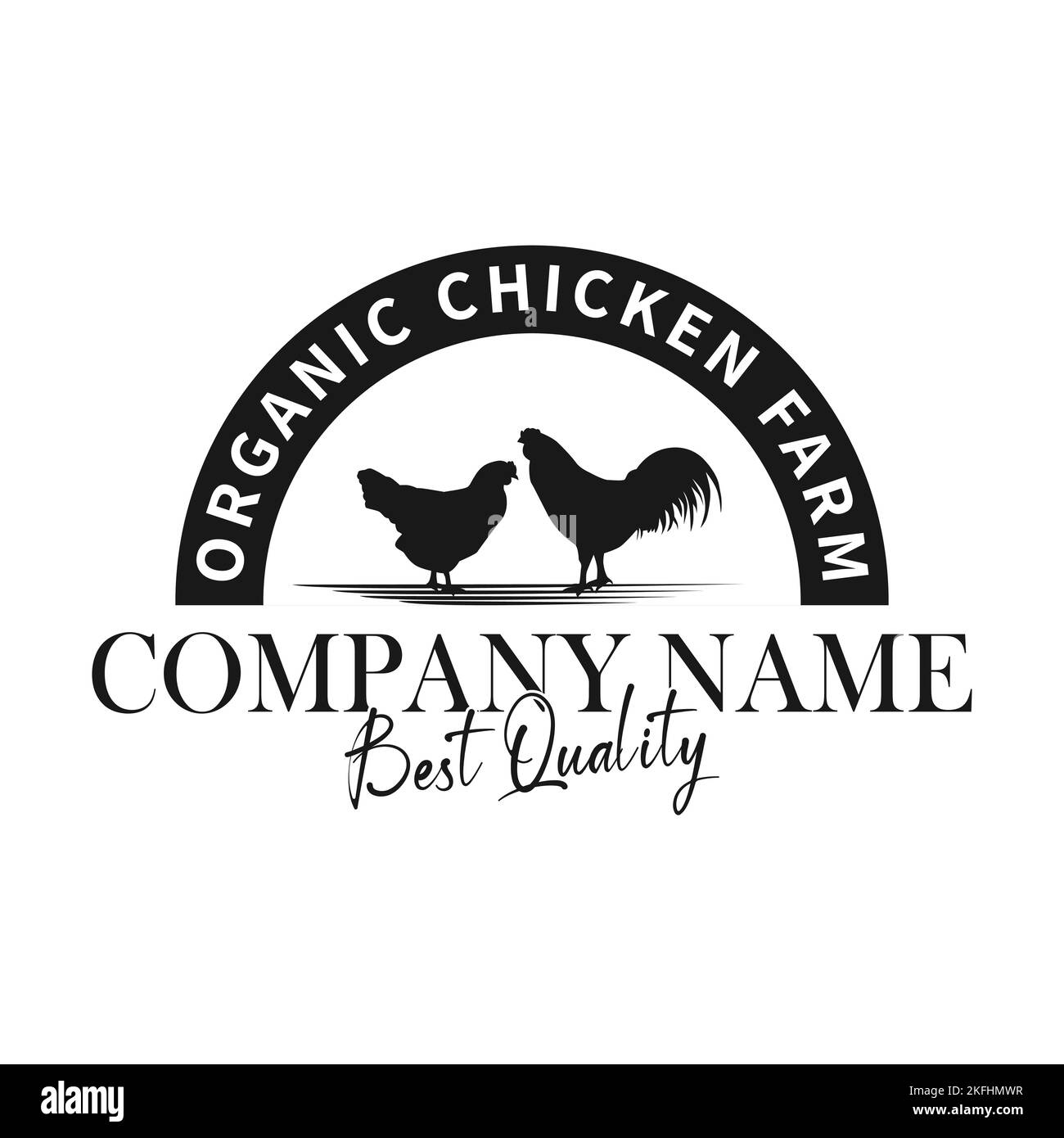 Chicken Farm Logo Vector Illustration Vintage Logo Design On White Background Stock Vector Image 5187