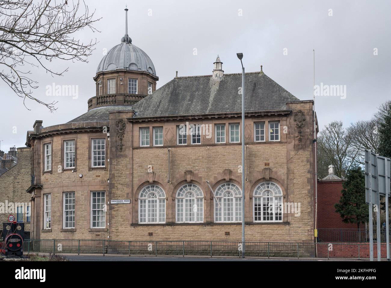 Rawtenstall Library building facade Stock Photo Alamy