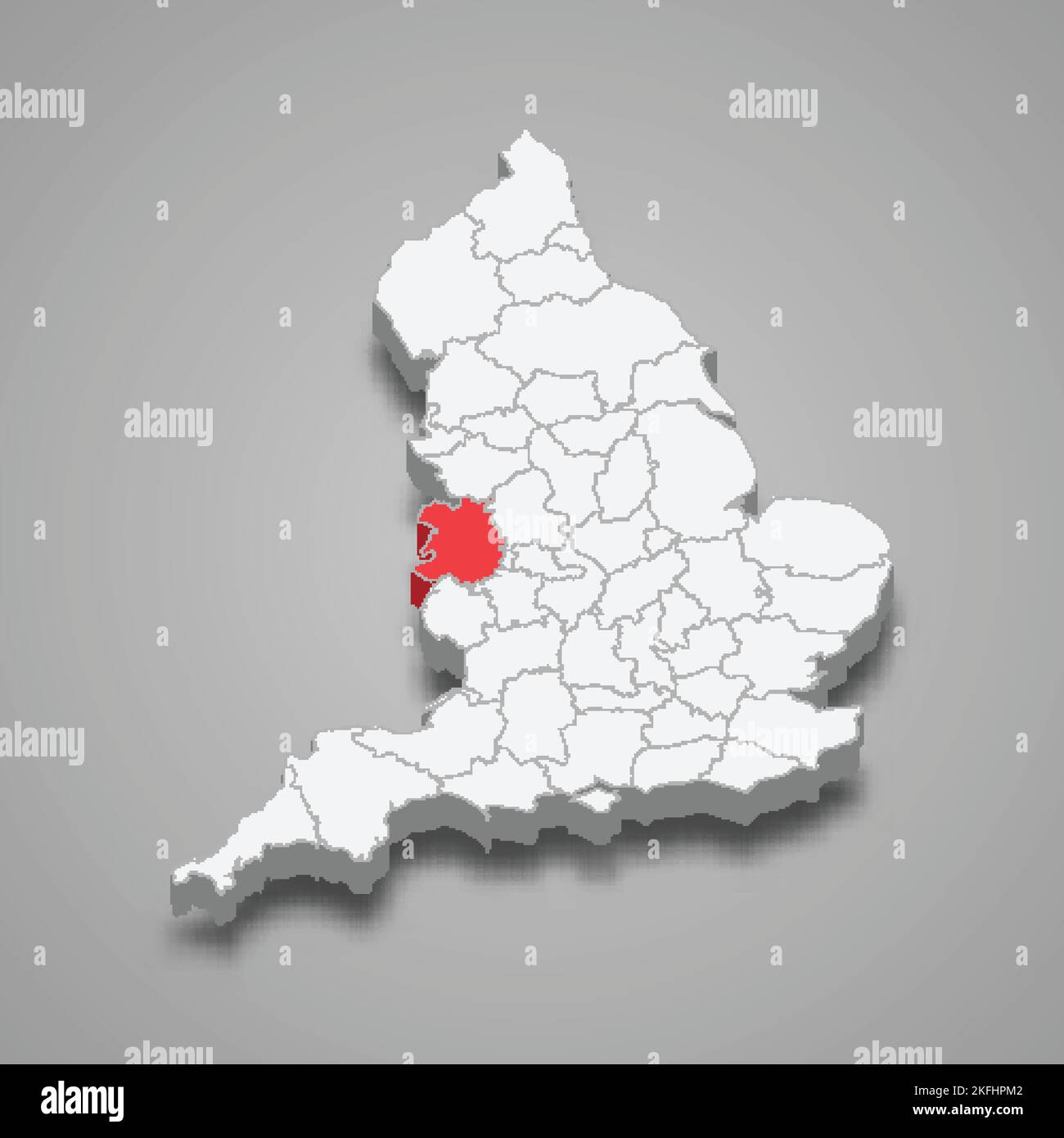 Shropshire County Location Within England 3d Isometric Map Stock Vector   Shropshire County Location Within England 3d Isometric Map 2KFHPM2 