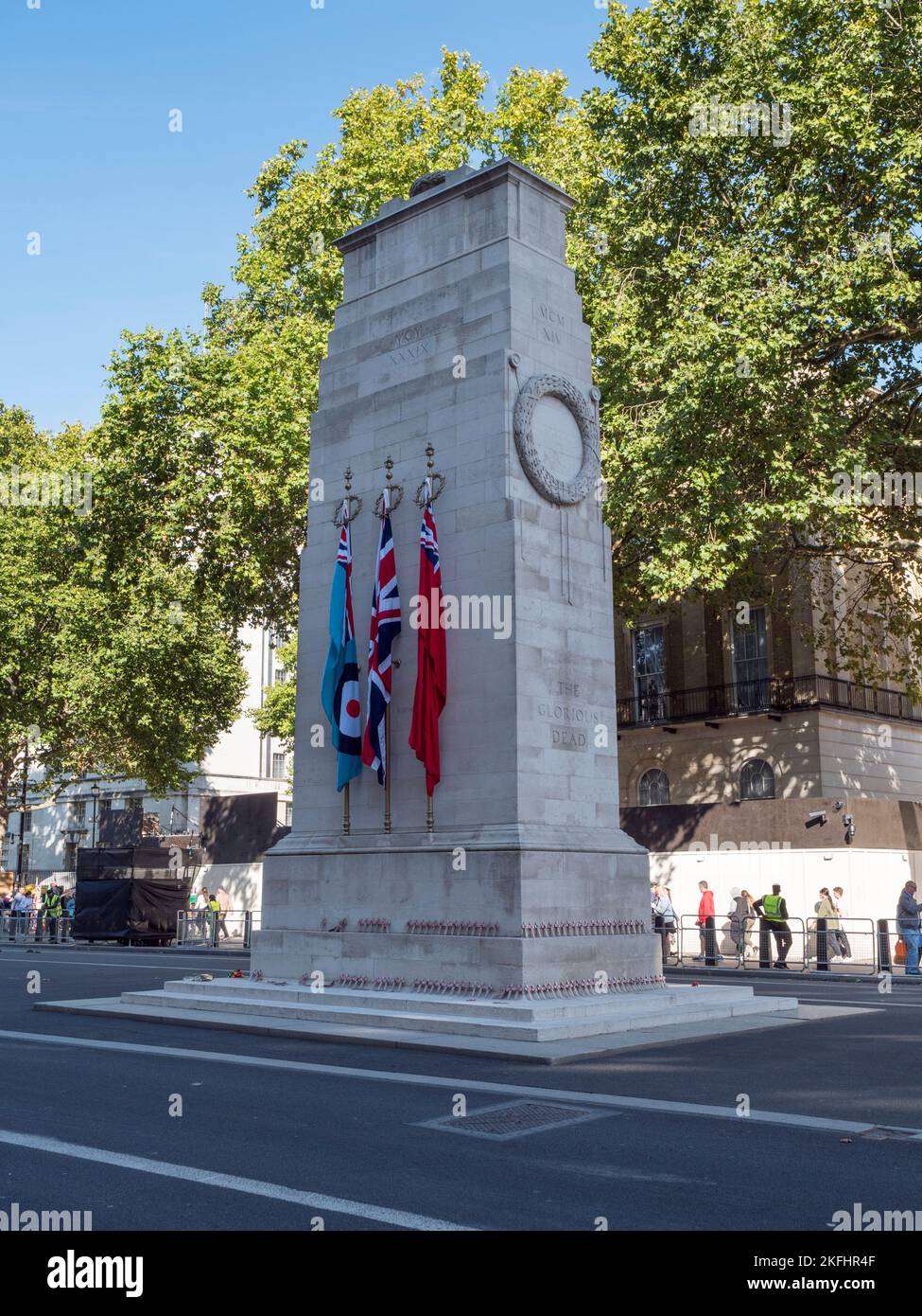 The Cenotaph War Memorail on in Whitehall, London., London, IUK. Stock Photo