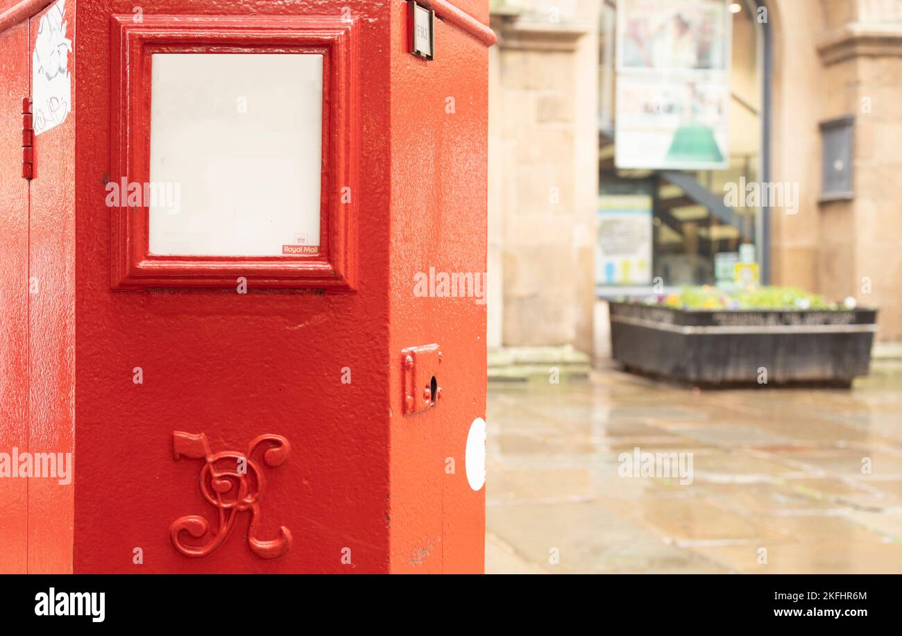 Shrewsbury Shropshire united kingdom 20, October 2022 red royal mail