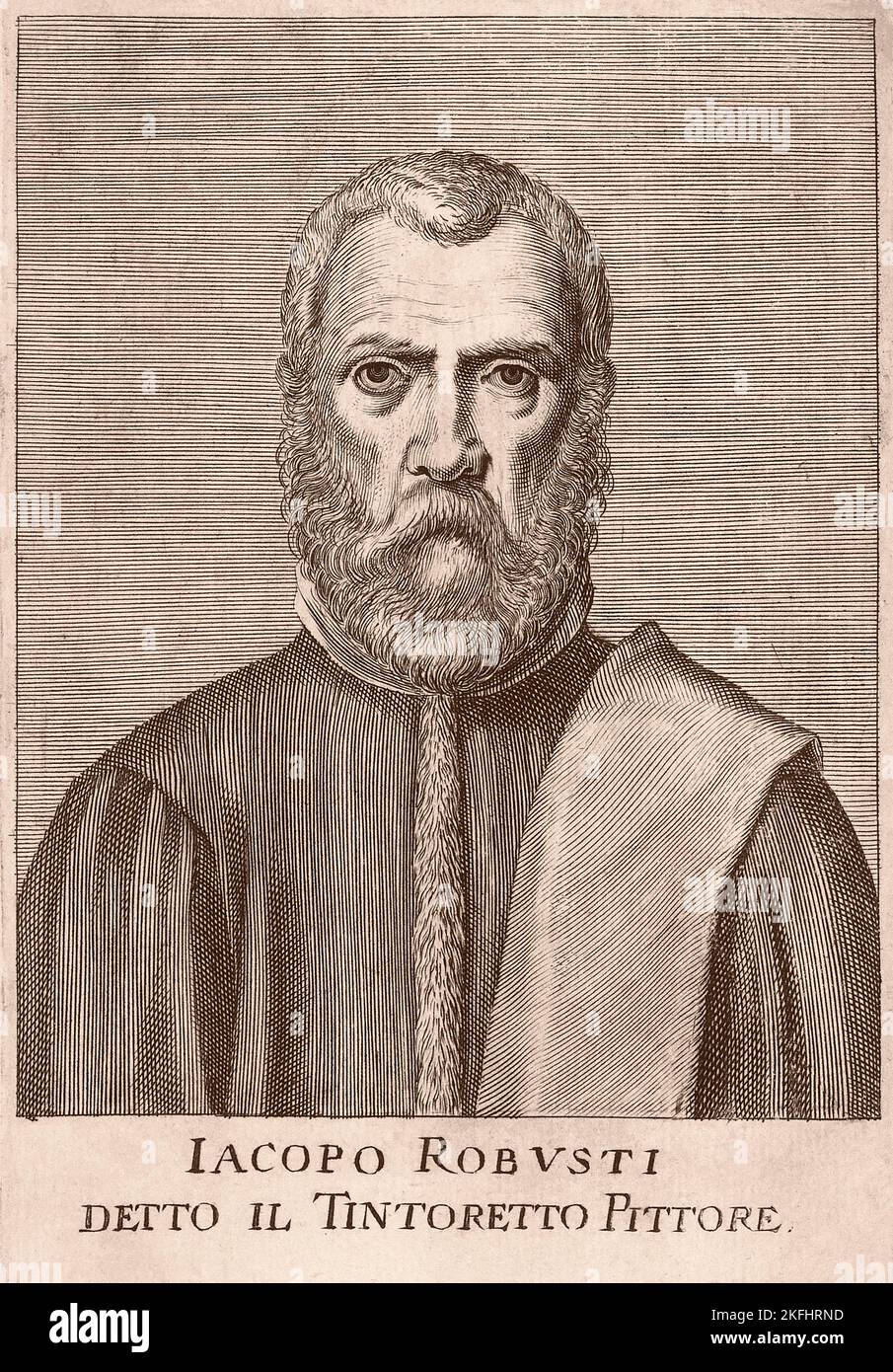 Jacopo Robusto , Painter called Tintoretto Stock Photo